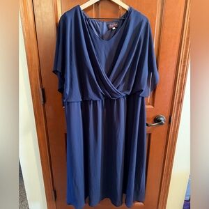 Elegant Navy Midi Dress